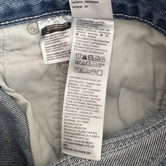 Levi's SilverTab Relaxed Straight Fit Jeans Mens Fits 36x30 Distressed Y2K Style - Picture 6 of 12